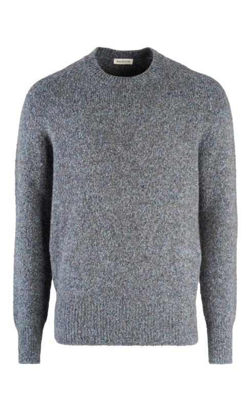 Phil Petter Rundhals-Pullover Wintercotton Tweed 3D-Seamless