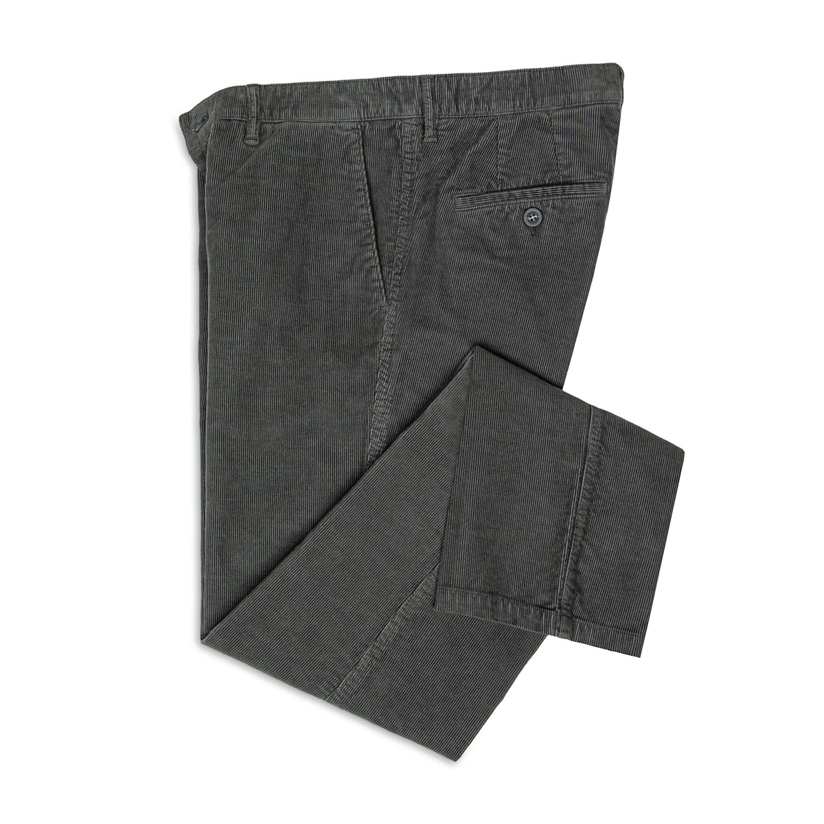 Chinos Anthrazit Garment Dyed JACOBO Stretto, Cord